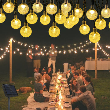 Party Verlichting - Feestverlichting - Lampjes Slinger Solar verlichting buitenverlichting 100 Stuks - 12 meter